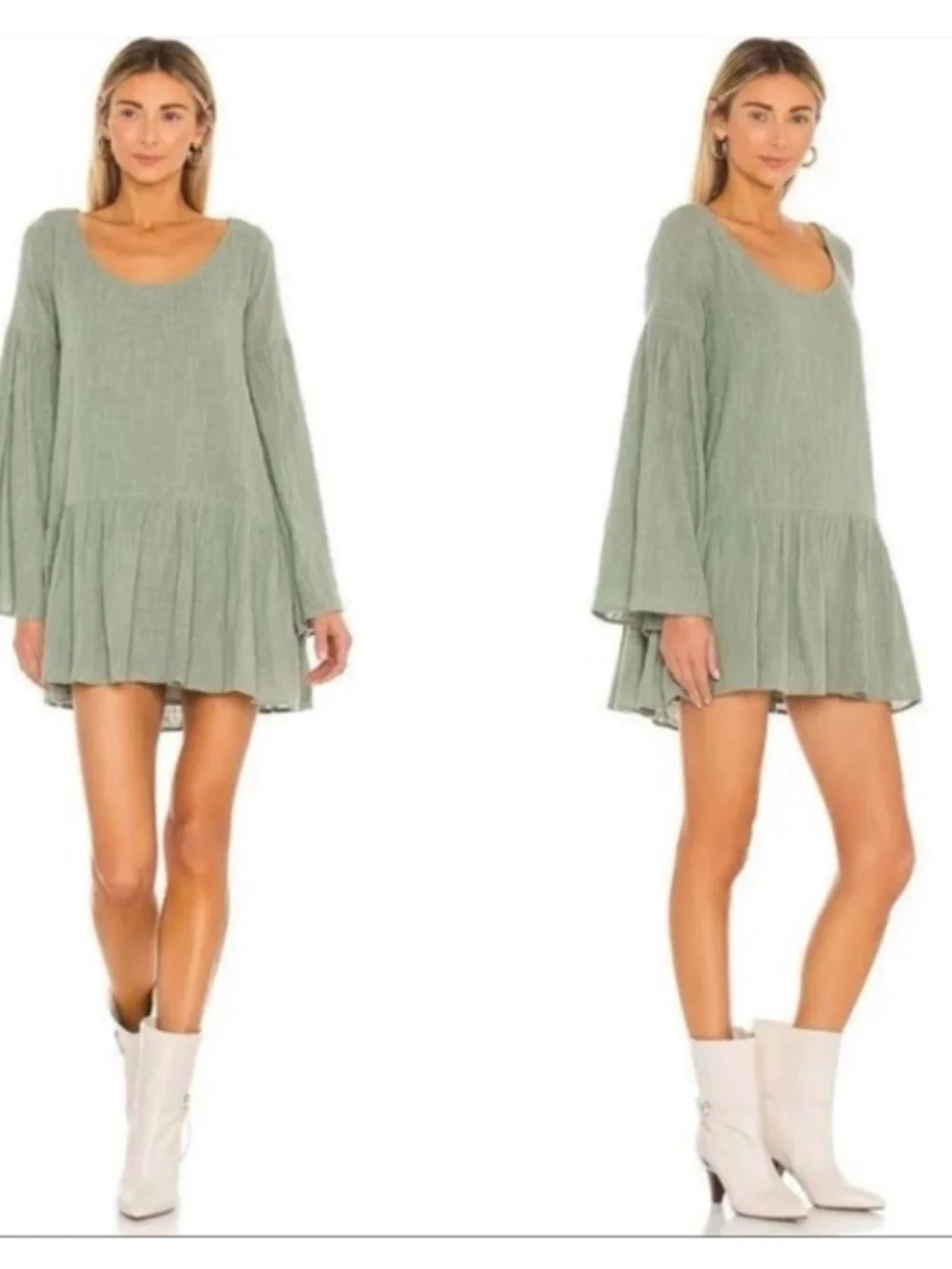 Free People Kyleigh Mini Dress in Clay Size Small